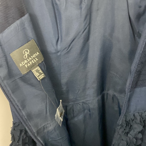 Adrianna Papell | Navy Cocktail Maxi Dress - Picture 5 of 12